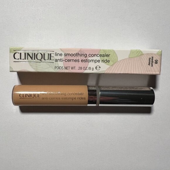 Clinique Line Smoothing Concealer Shade 09 Medium Honey Full Regular Size - Picture 1 of 2